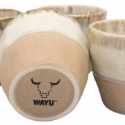 4 VASOS DE CERAMICA WAYU