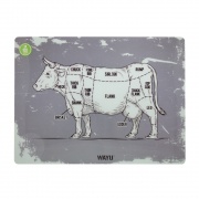 SET 6 Individuales PVC WAYU Cortes Gray