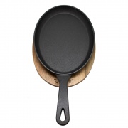 Sarten Hierro Fundido con base de Madera Ironcast WAYU