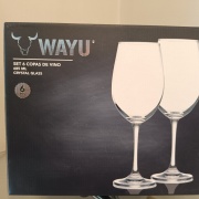 SET 6 Copas de Cristal para Vino WAYU