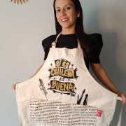 Pechera Mezclilla Si es Chilena es Buena