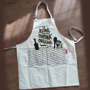 Pechera Mezclilla La Reina de la cocina Chilena