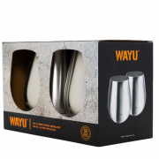 SET DE 2 VASOS DE COCTEL METALICOS WAYU