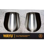 SET DE 2 VASOS DE COCTEL METALICOS WAYU