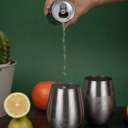 SET DE 2 VASOS DE COCTEL METALICOS WAYU
